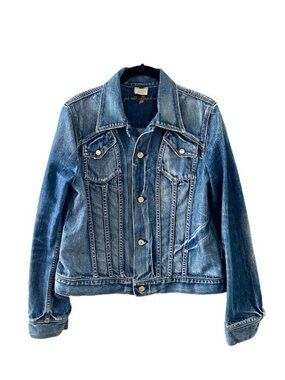 7 For All Mankind Blue Denim Jacket Made in USA